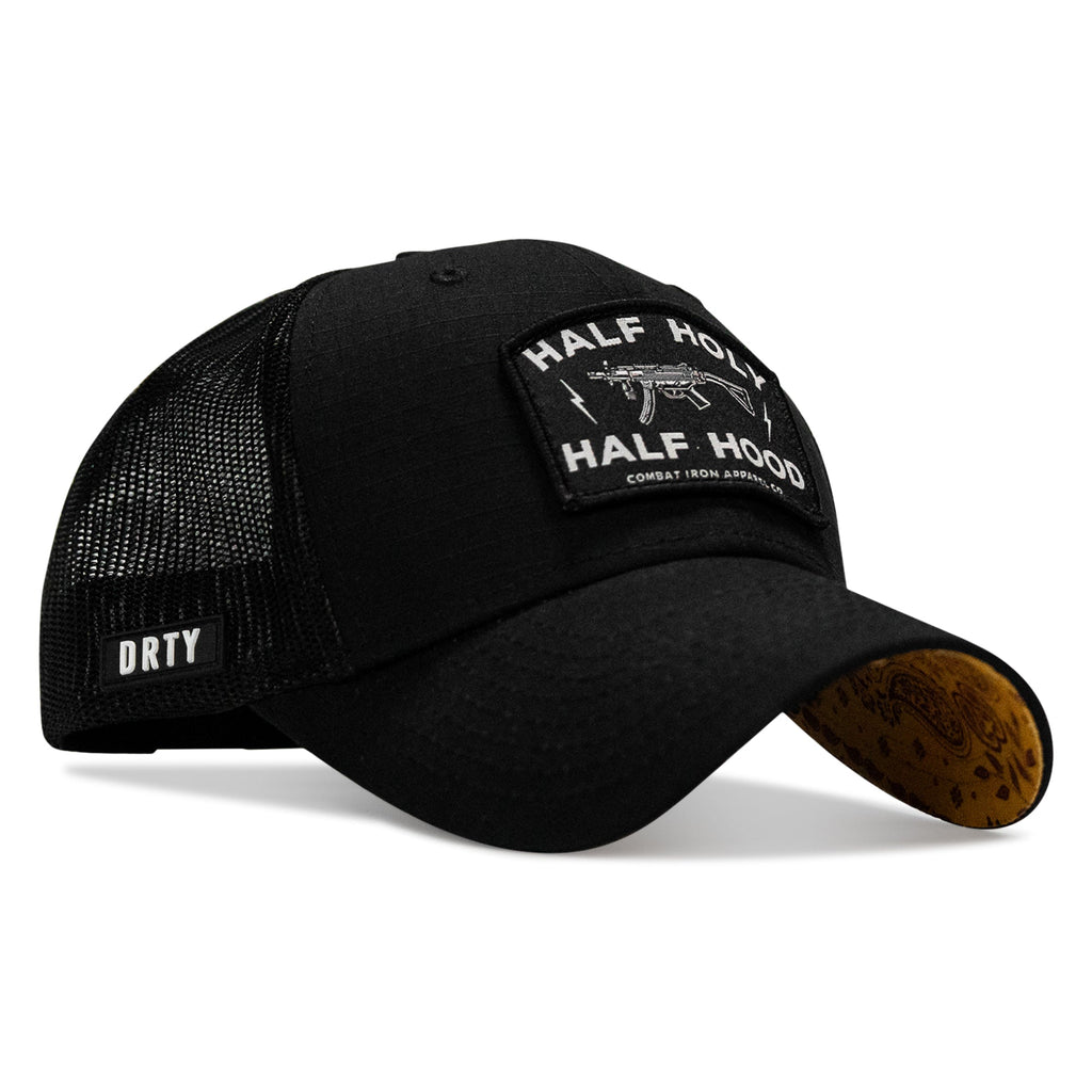 Half Holy. Half Hood Patch Original Ripstop Snapback Hat