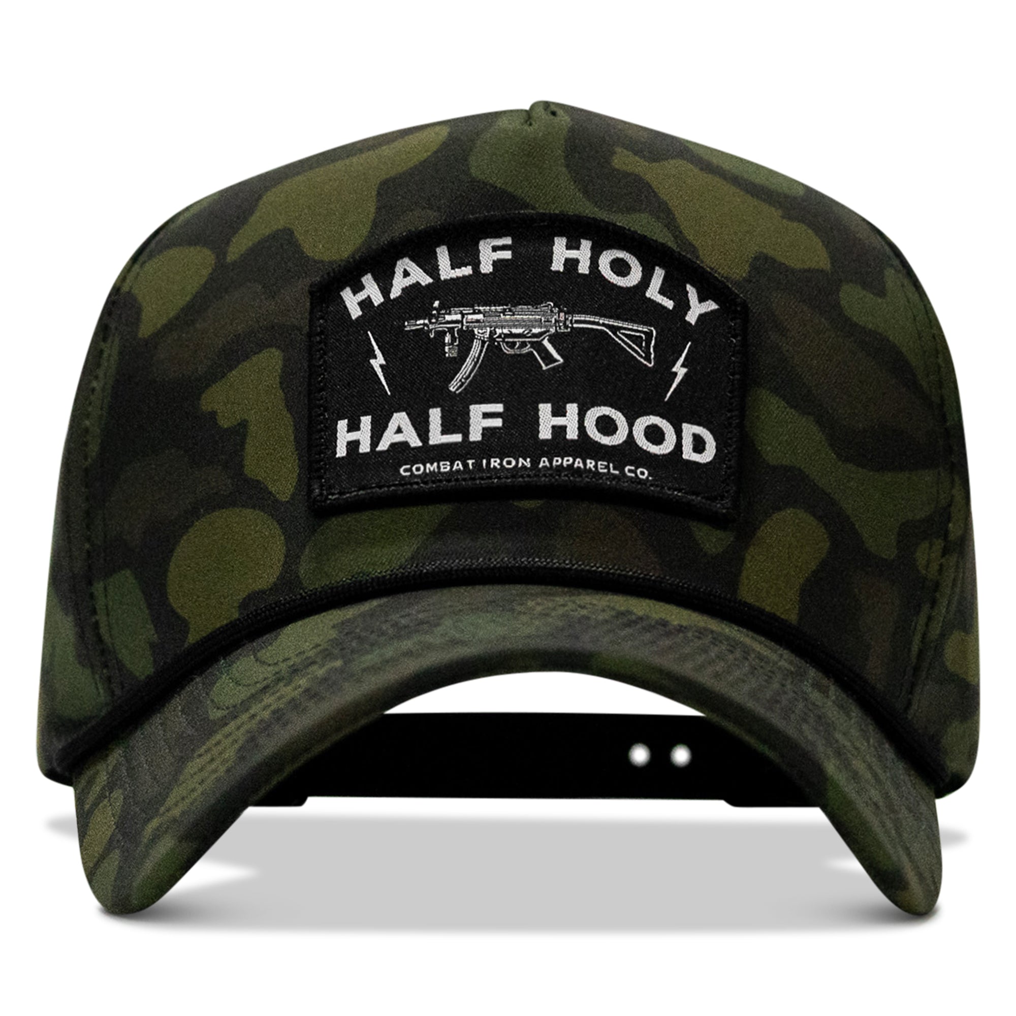 Half Holy. Half Hood. Patch 5 Pannel Rope Snapback