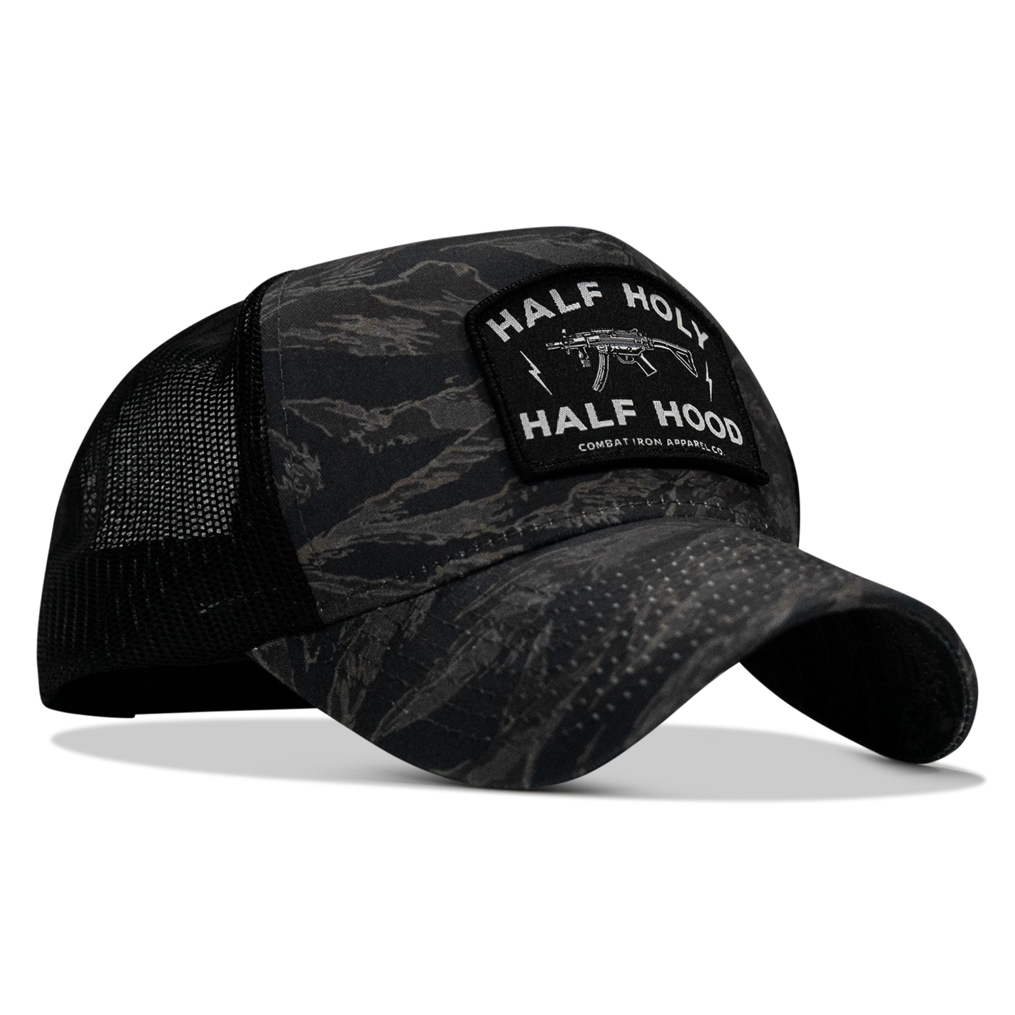 Half Holy. Half Hood Patch Five Panel Breacher Snapback Hat