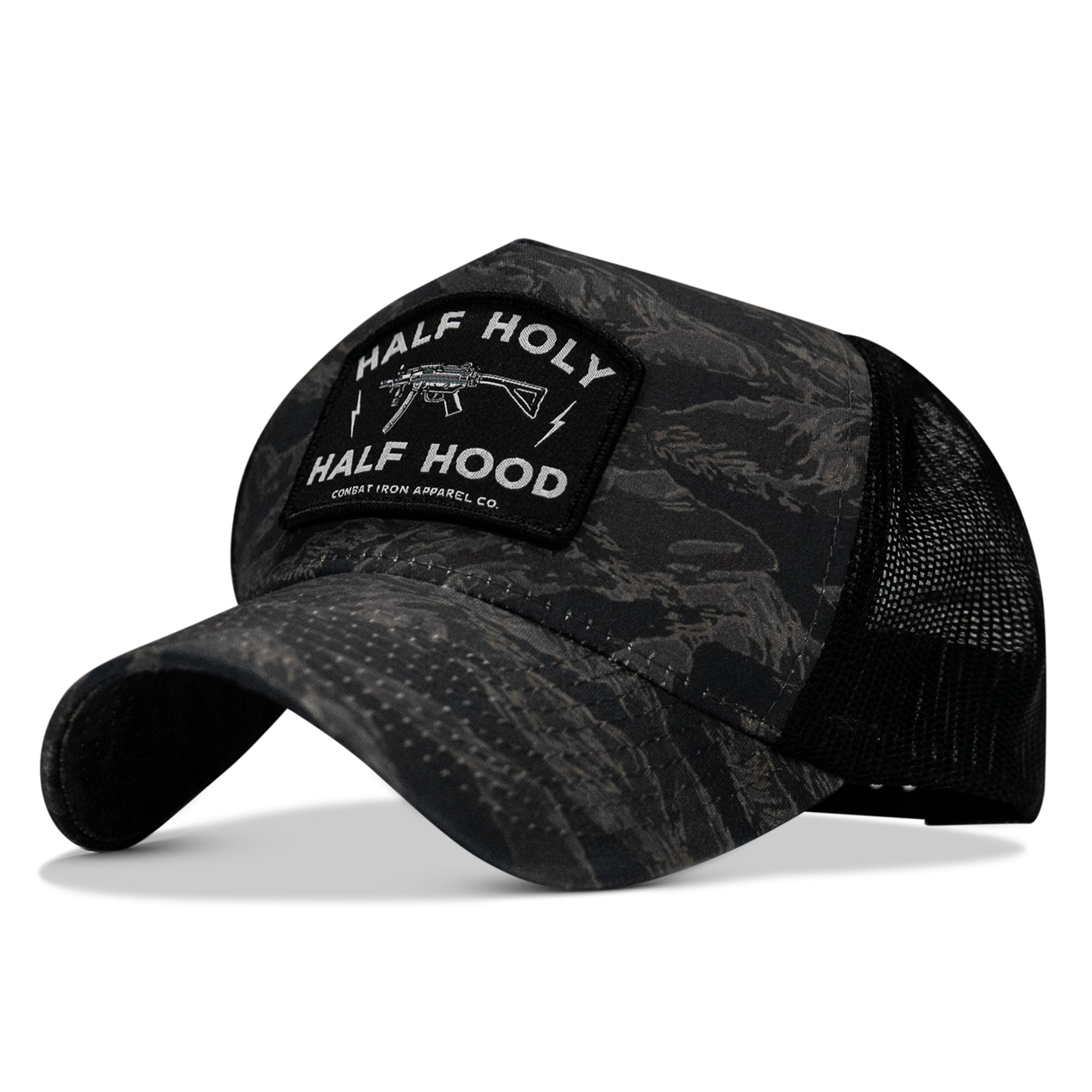 Half Holy. Half Hood Patch Five Panel Breacher Snapback Hat