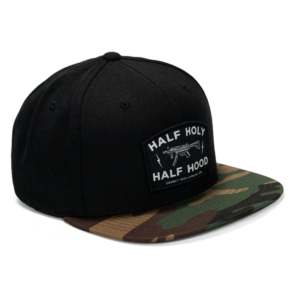 Half Holy. Half Hood. Flatbill Hat