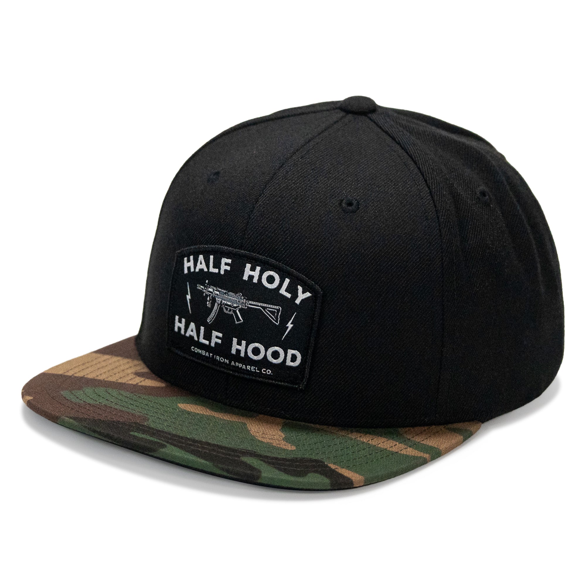 Half Holy. Half Hood. Flatbill Hat