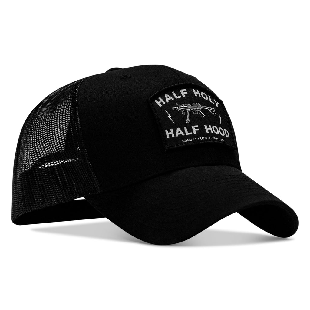 Half Holy. Half Hood. Patch Snapback Hat