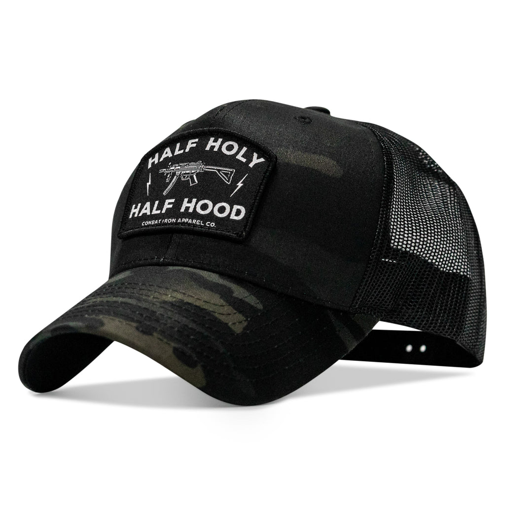 Half Holy. Half Hood. Patch Snapback Hat