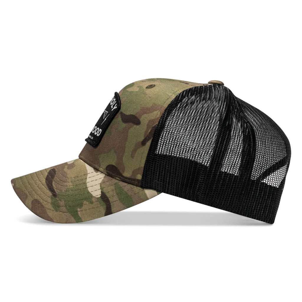 Half Holy. Half Hood. Patch Snapback Hat
