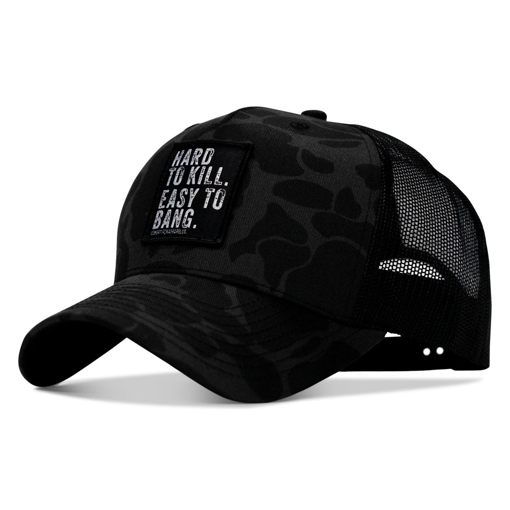 Hard to Kill. Easy to Bang. Patch Snapback Hat