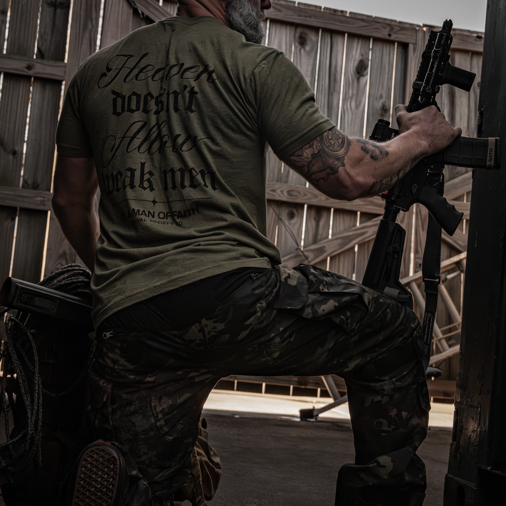 Heaven Doesn't Allow Weak Men Men's T-Shirt
