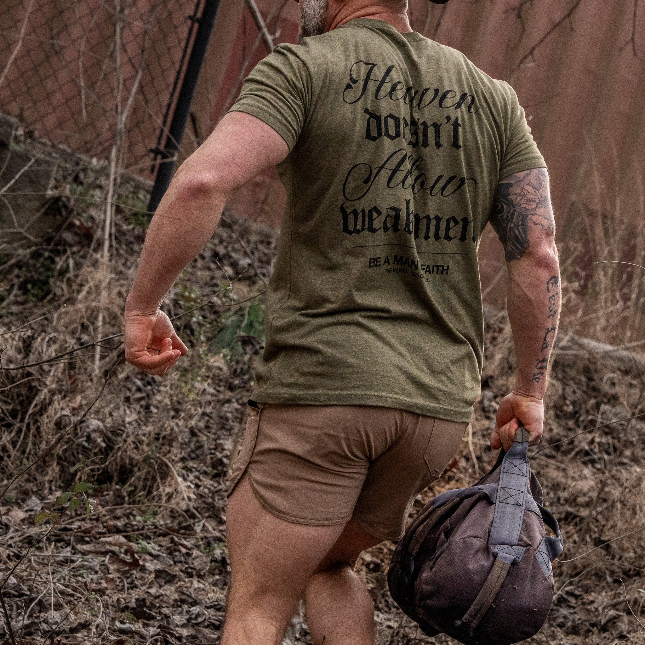 Heaven Doesn't Allow Weak Men Men's T-Shirt