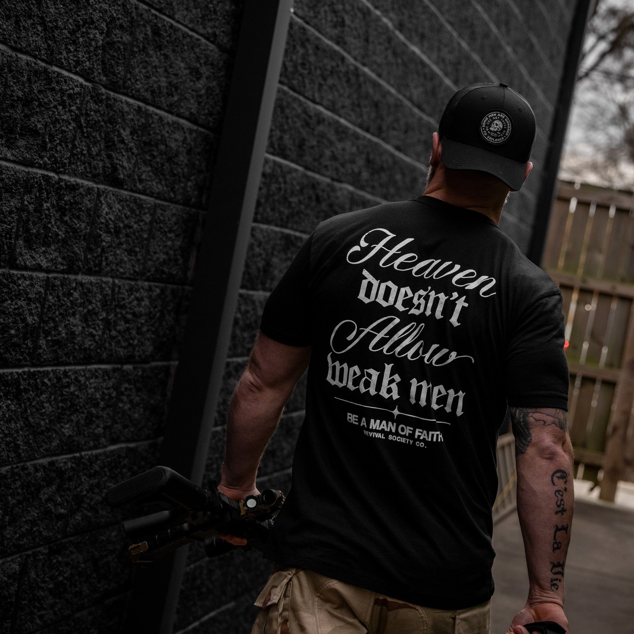Heaven Doesn't Allow Weak Men Men's T-Shirt