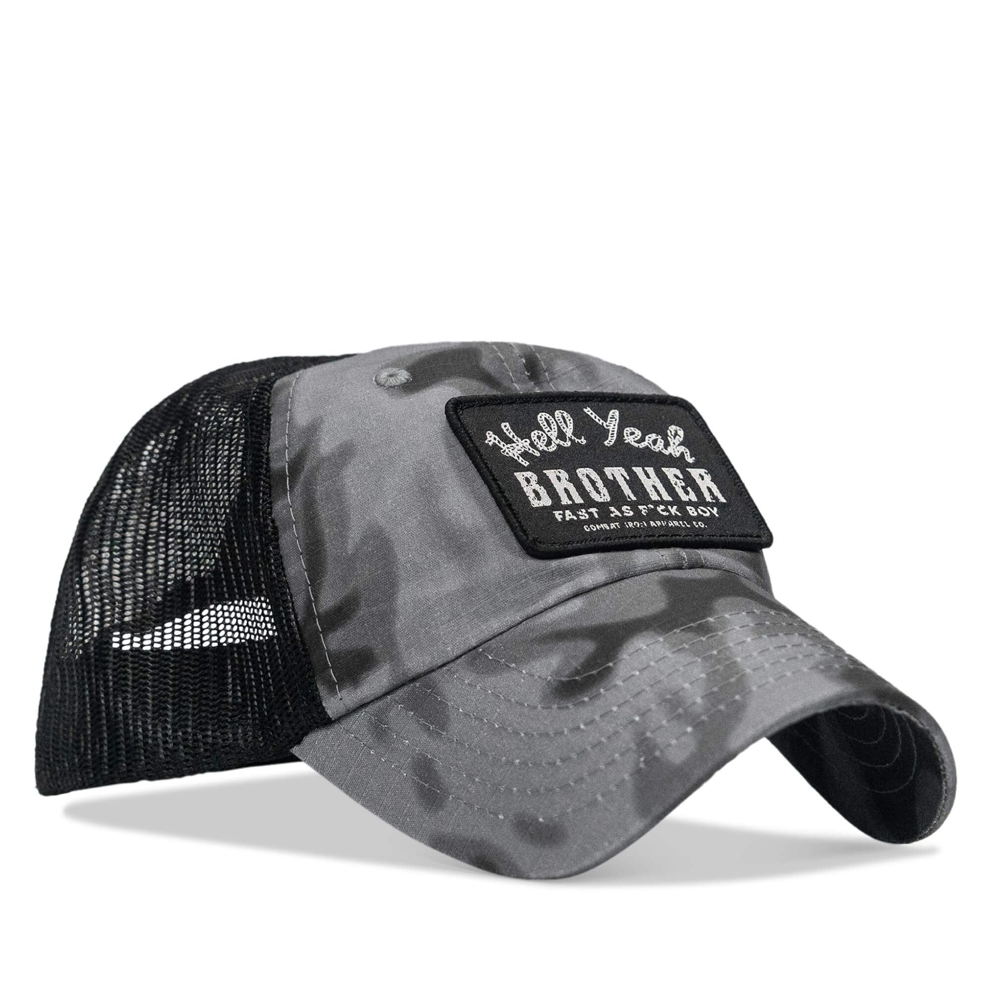 Hell Yeah Brother Patch Tactical Ripstop Mesh Snapback Hat