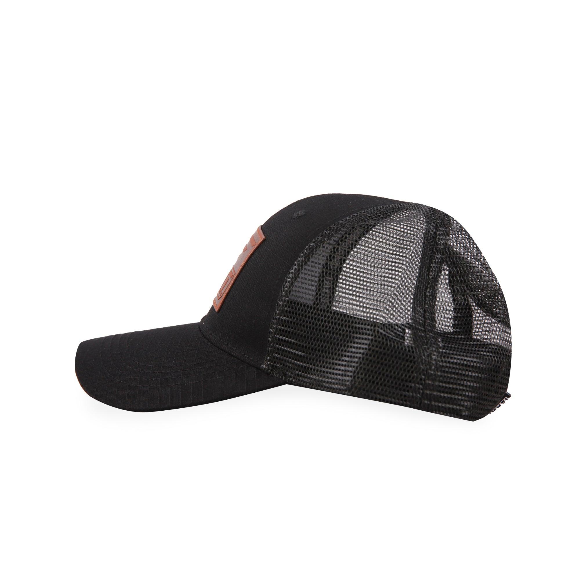 American Flag/HT Leather Logo-Trucker Mesh