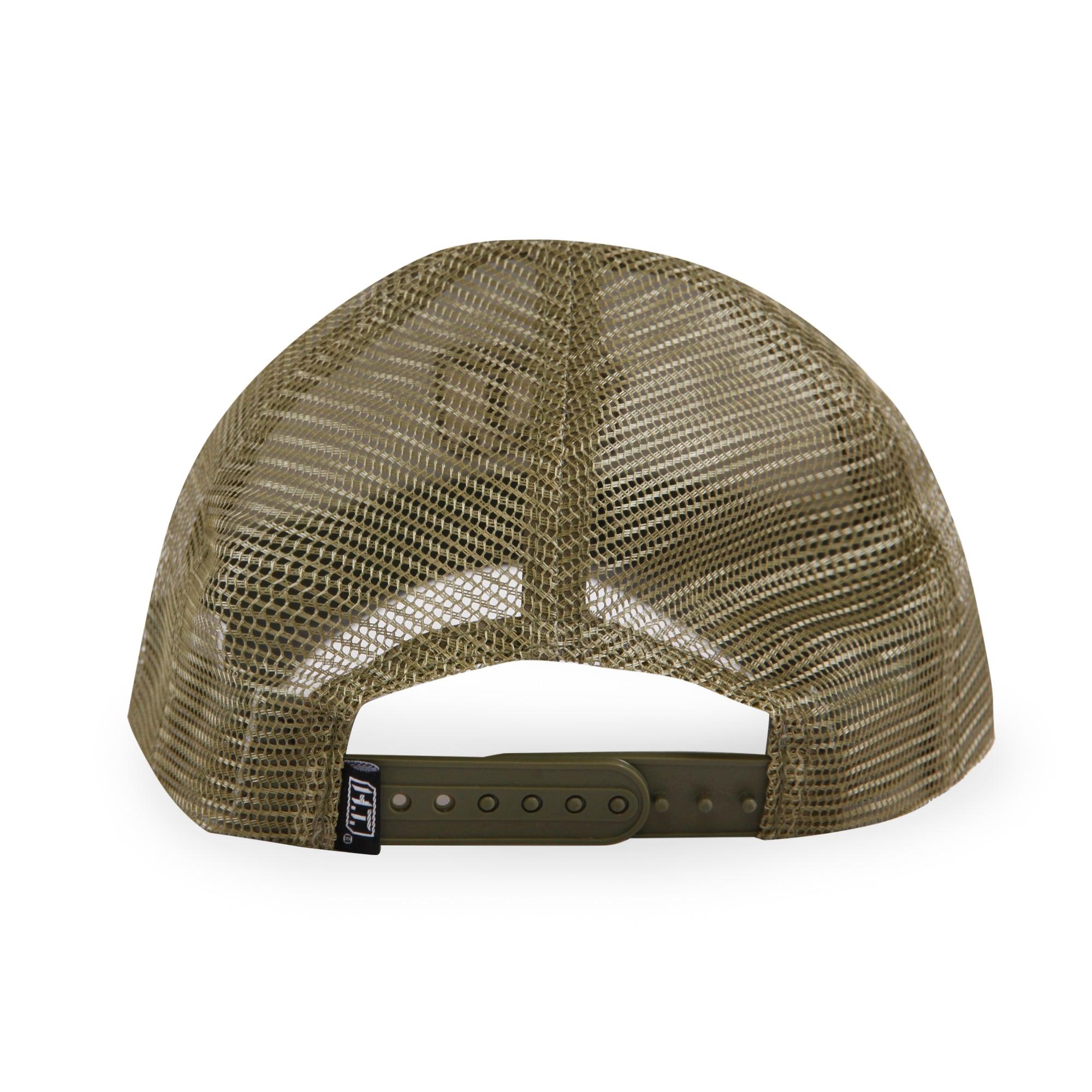 American Flag/HT Leather Logo-Trucker Mesh