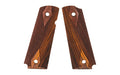 Hogue Fancy Hardwood Grip |  Fits 1911 Govt |  Ambi-Cut |  Checkered |  Cocobolo