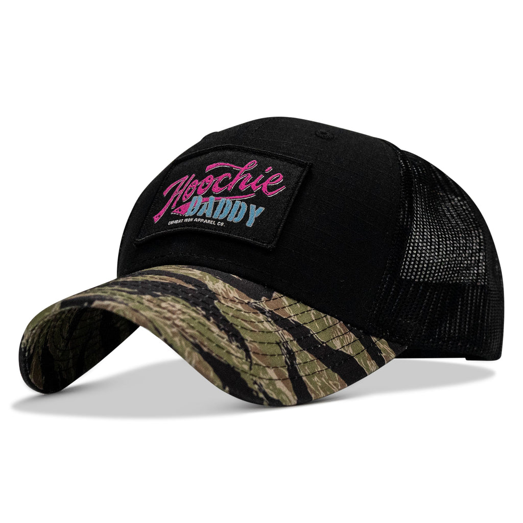 Hoochie Daddy Retro Script Patch Original Ripstop Snapback Hat
