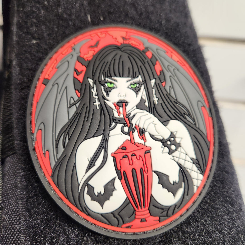 Succubus - Goth Vampire -  3.5" PVC Patch