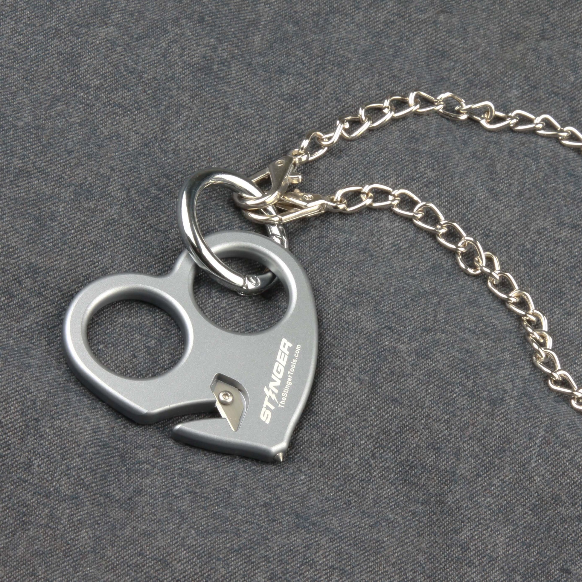 Stinger Sweetheart Self-Defense Keychain, Mini EDC Emergency Tool, Glass Breaker, Seatbelt Cutter, Car Rearview Mirror Pendant Décor