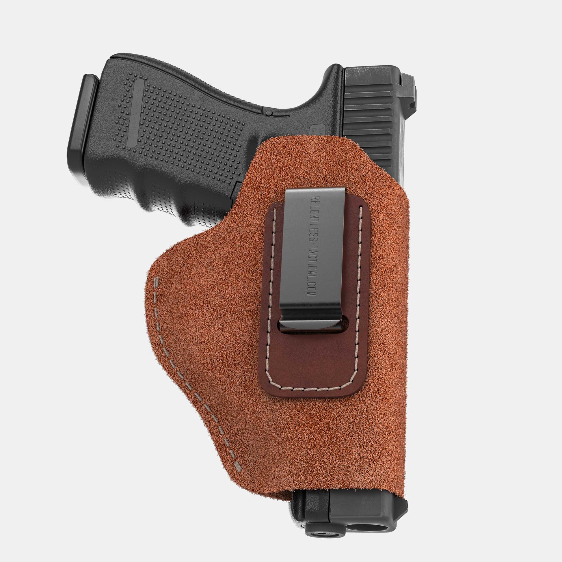 The Ultimate Suede Leather IWB Holster Large Size | Fits S&W Shield/Glock/XD - Lifetime Warranty - Made in USA