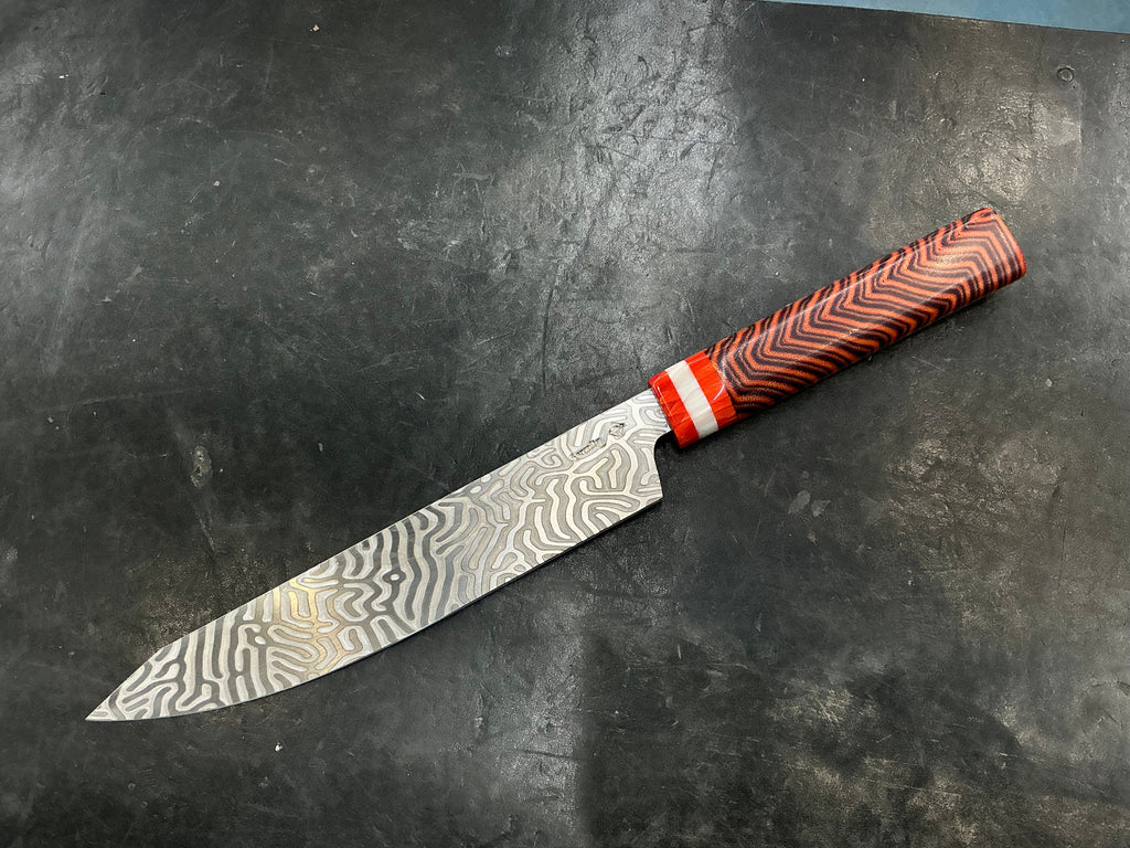 Brain Coral Slicer in CPM MagnaCut - Juma & Micarta Handle 8 3/4”” (220mm)