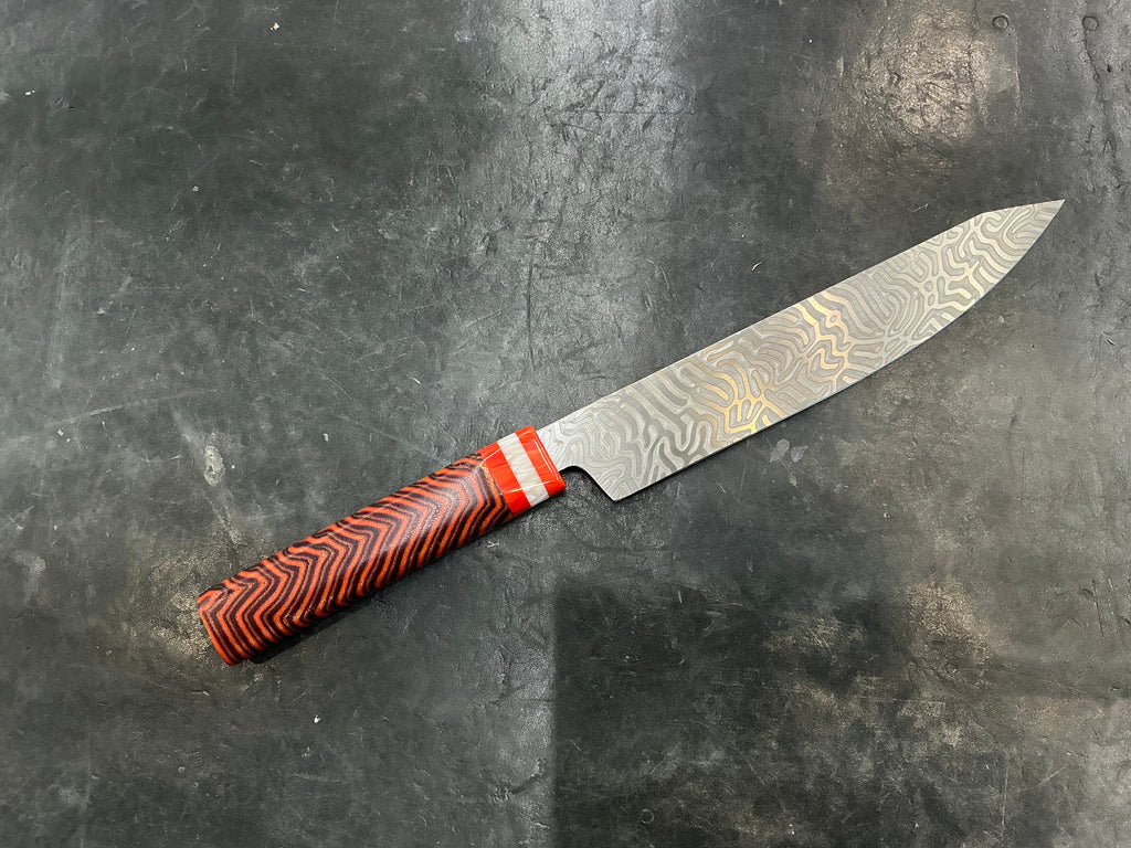 Brain Coral Slicer in CPM MagnaCut - Juma & Micarta Handle 8 3/4”” (220mm)