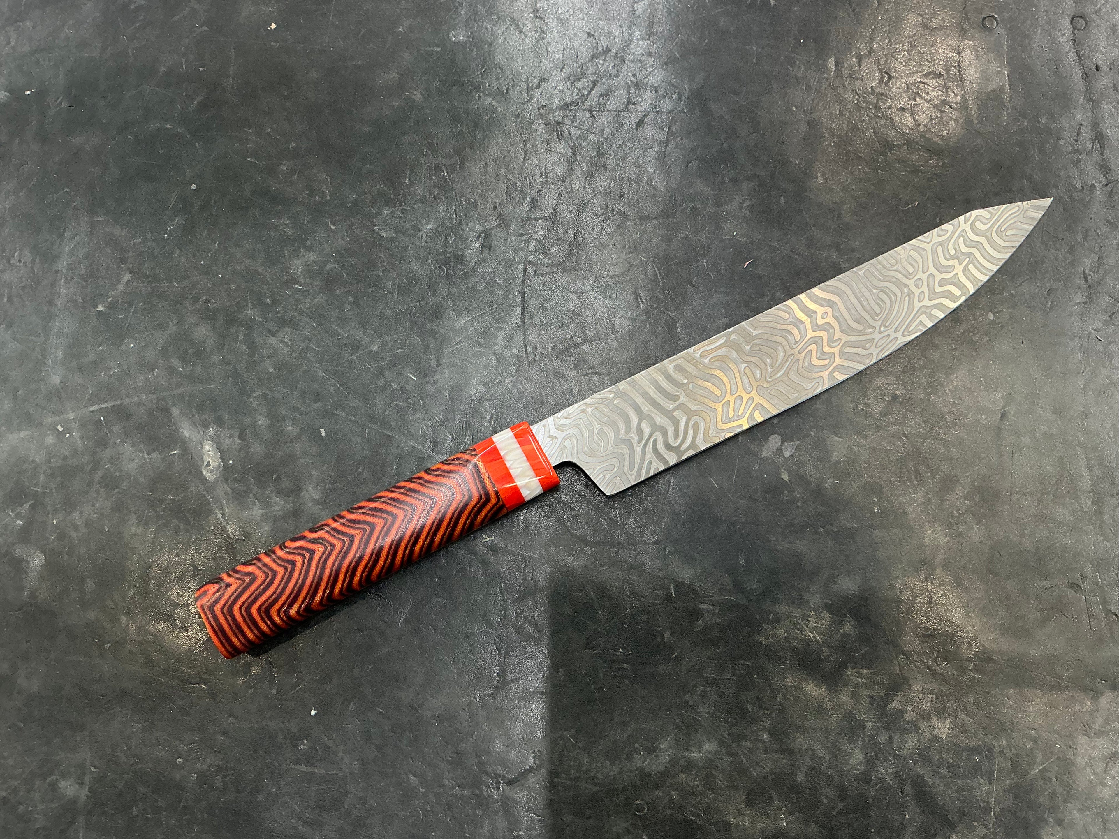 Brain Coral Slicer in CPM MagnaCut - Juma & Micarta Handle 8 3/4”” (220mm)