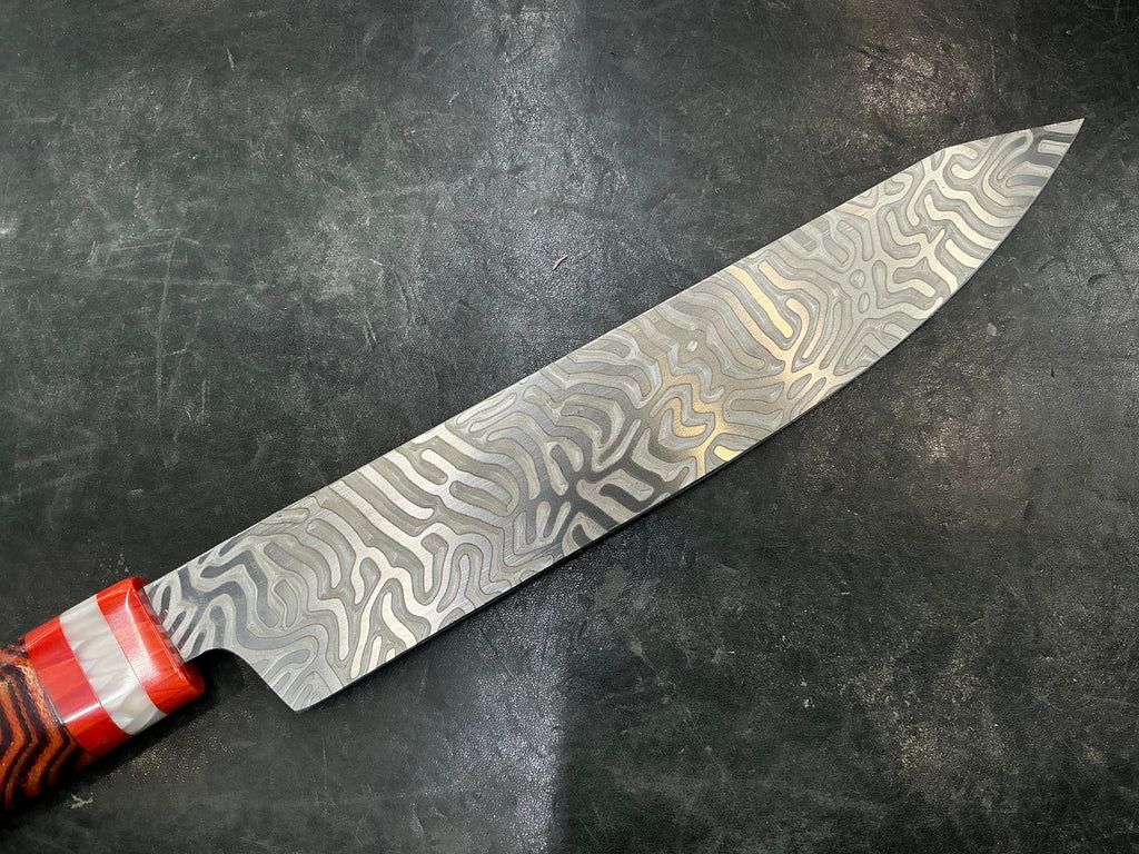 Brain Coral Slicer in CPM MagnaCut - Juma & Micarta Handle 8 3/4”” (220mm)