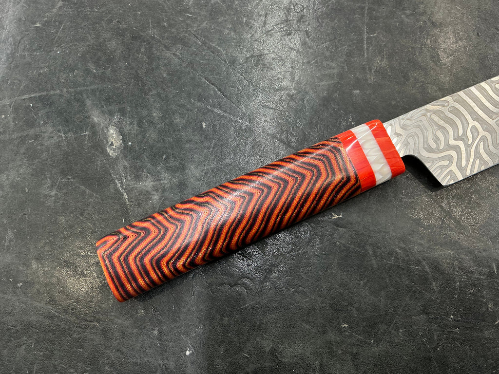Brain Coral Slicer in CPM MagnaCut - Juma & Micarta Handle 8 3/4”” (220mm)