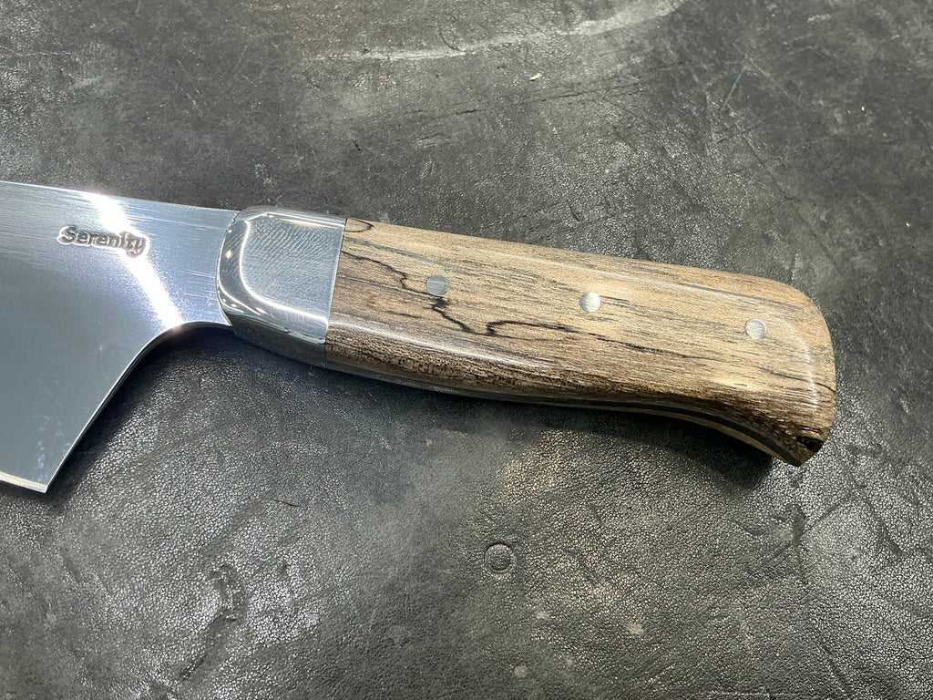 V - Series Petty Knife in CPM154 - 304 SS Bolster & Texas Spalted Pecan