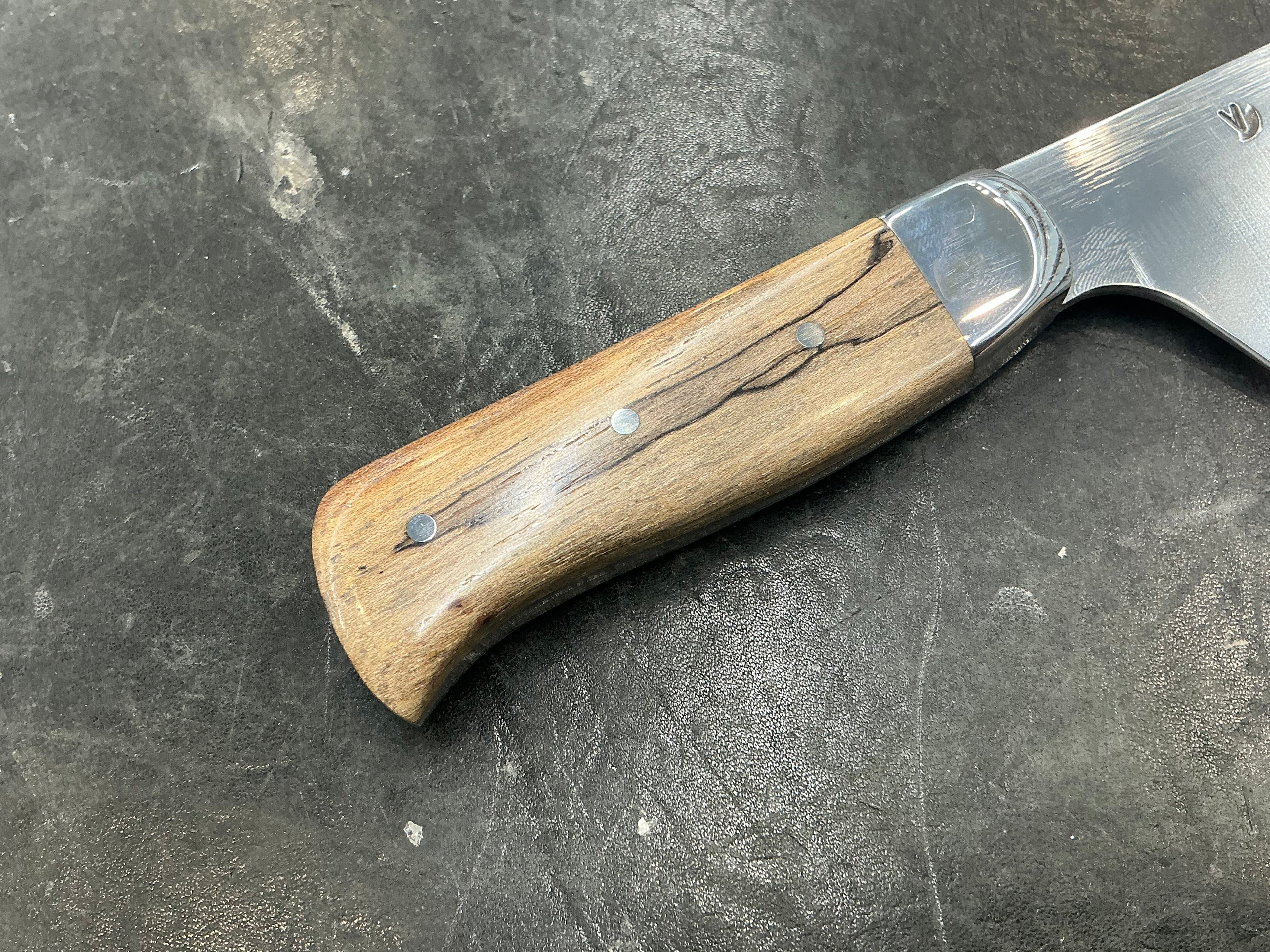 V - Series Petty Knife in CPM154 - 304 SS Bolster & Texas Spalted Pecan