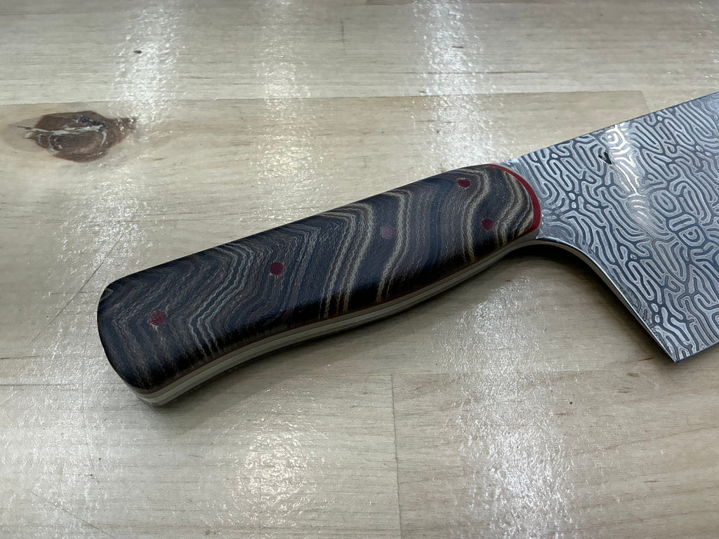 Brain Coral Euro Chef Knife in CPM154 - Micarta & G-10
