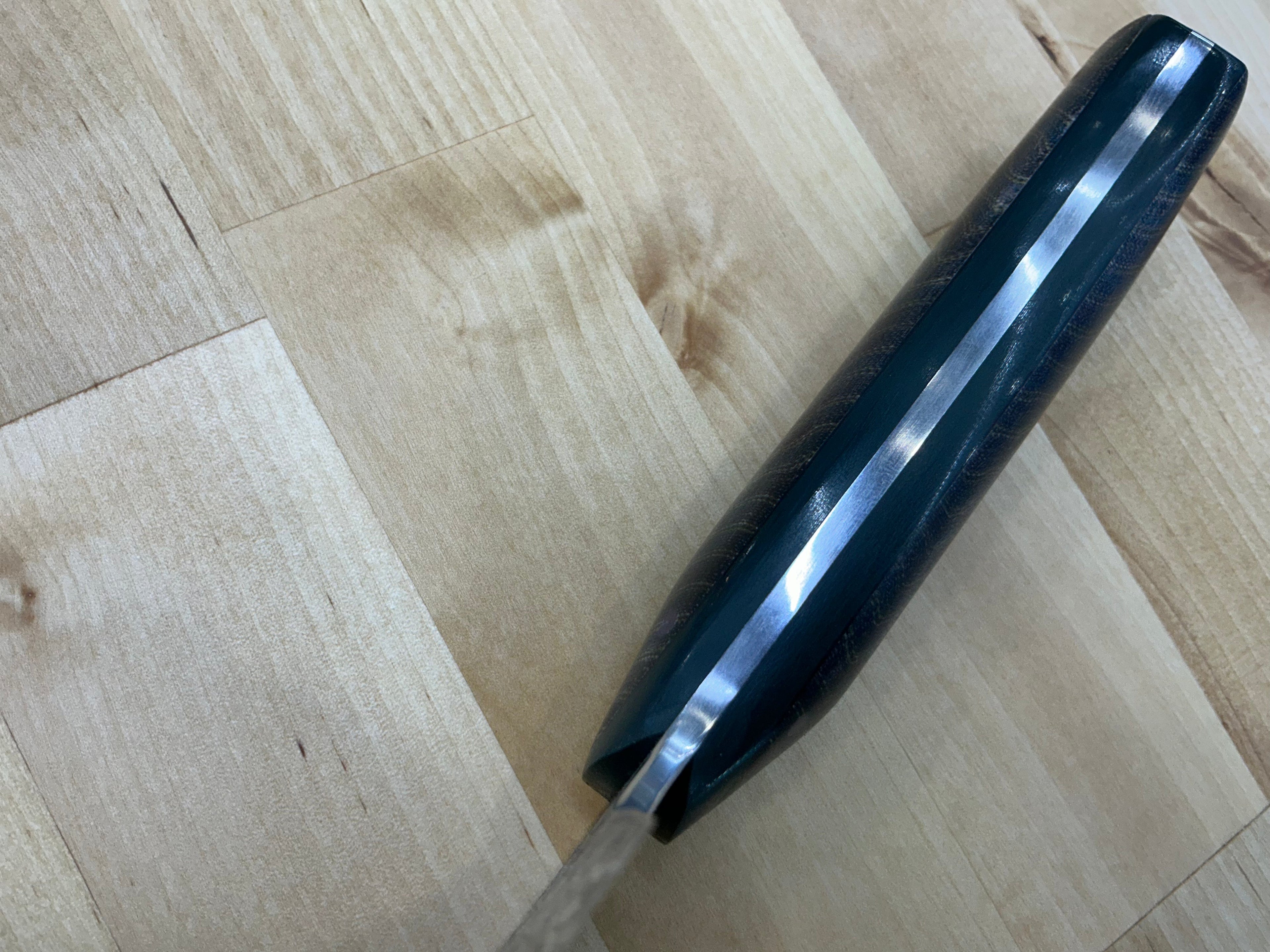 Gigantor Alphabet Soup Chef Knife - CPM154 - Micarta & G-10