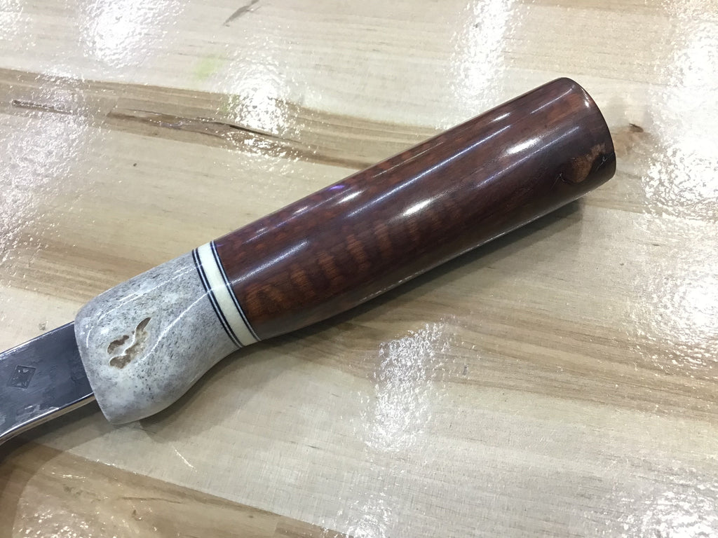 Sujihiki Slicer in CPM154, Anlter, G-10 & Snakewood Handle 11 1/4” (285mm)