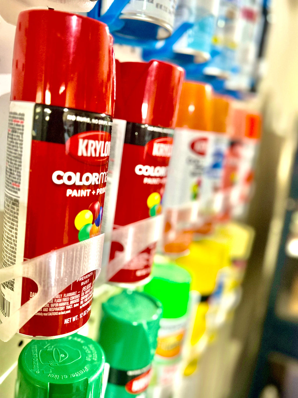 Spray paint organization