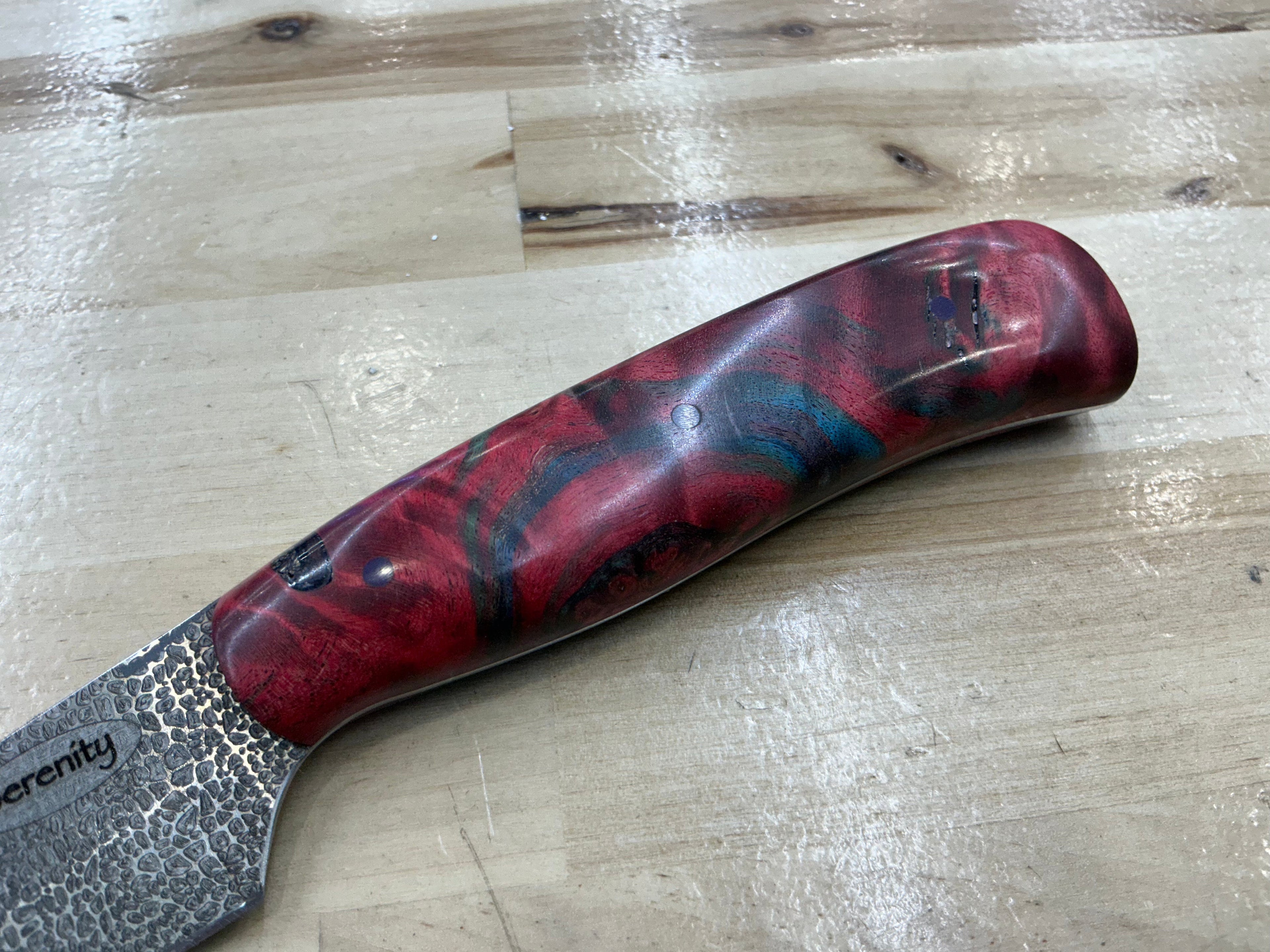 Long Boning Knife - Z-FiNite - Pink Maple Burl Handle