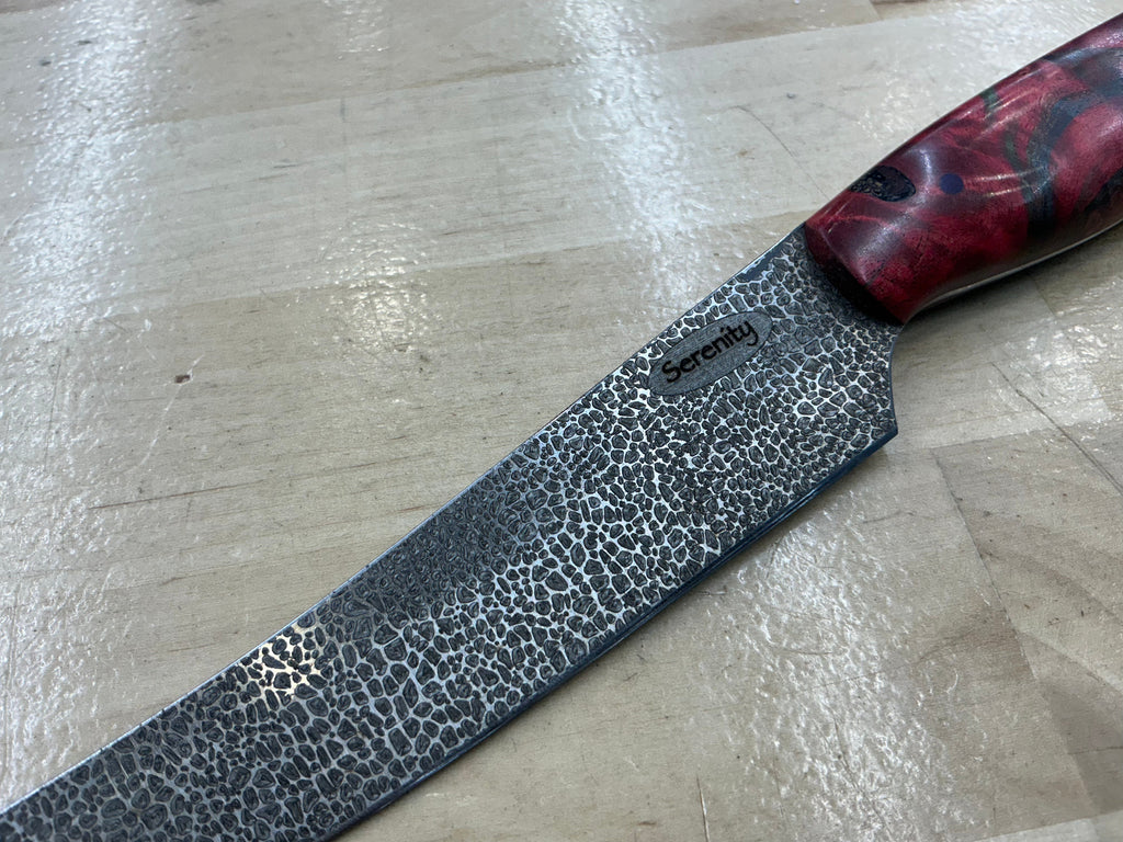 Long Boning Knife - Z-FiNite - Pink Maple Burl Handle