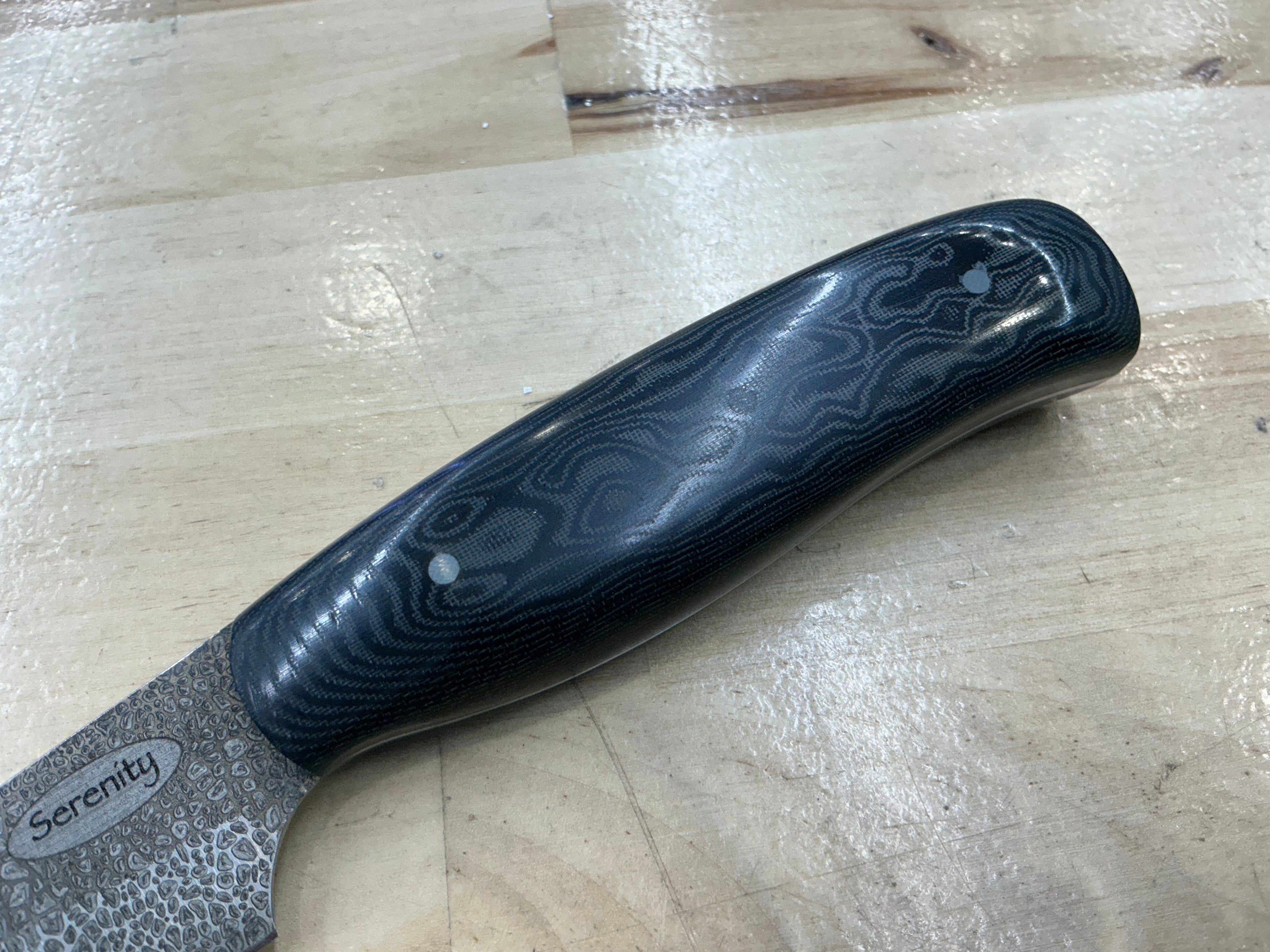 Short Boning Knife - Z-FiNite - Suretouch Burl Handle