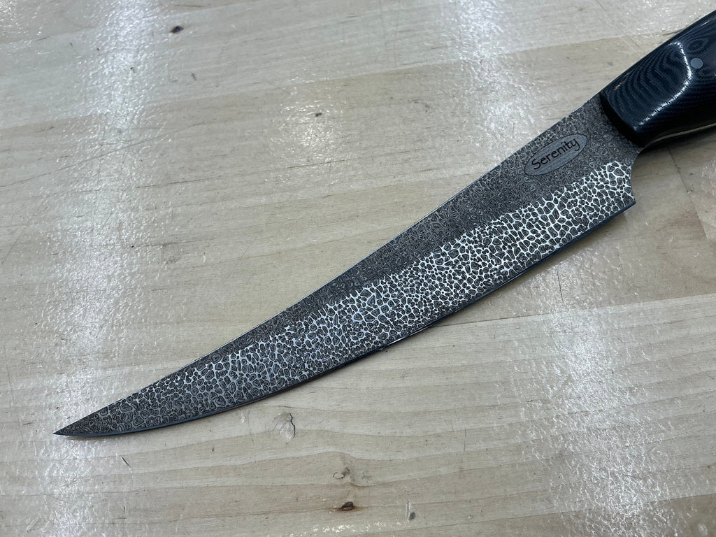 Short Boning Knife - Z-FiNite - Suretouch Burl Handle