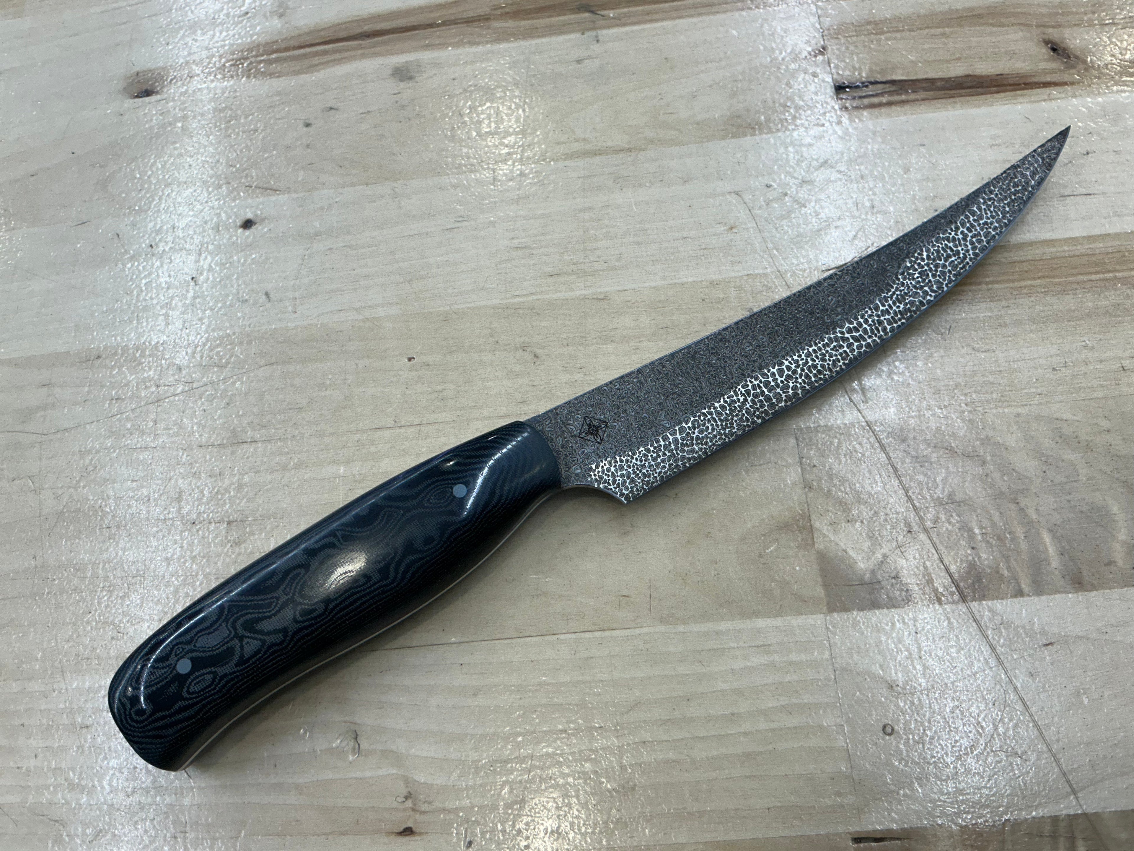 Short Boning Knife - Z-FiNite - Suretouch Burl Handle