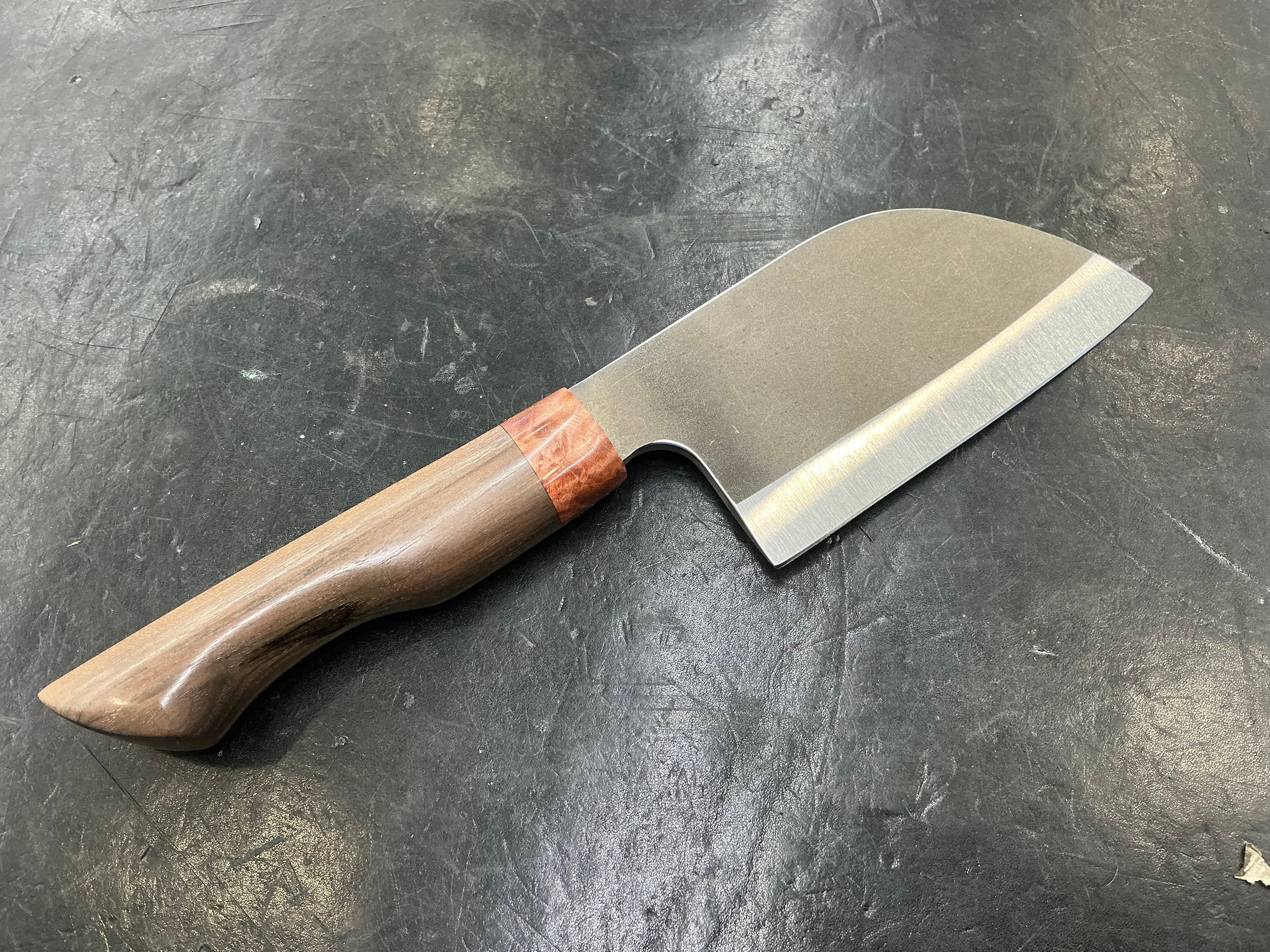 Mini Bunka - CPM MagnaCut - Desert Walnut & Box Elder Burl Handle