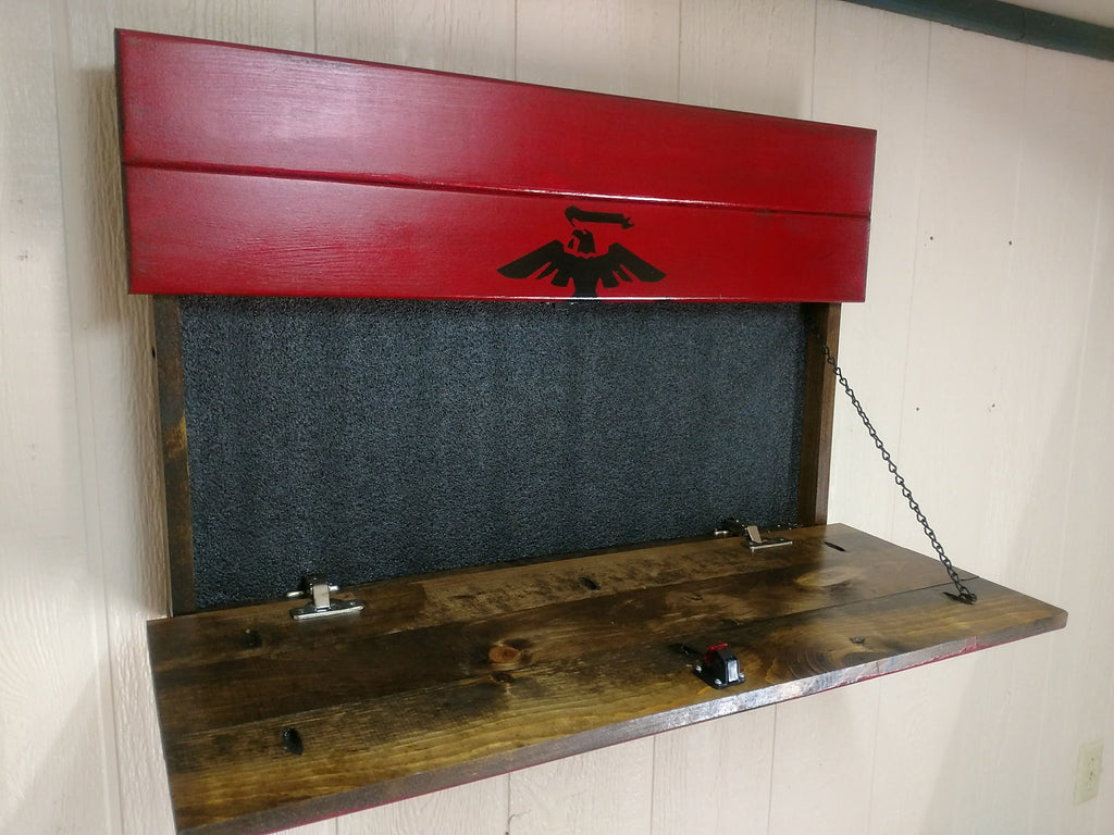 Small Wooden State Flag & Special Design Gun Case