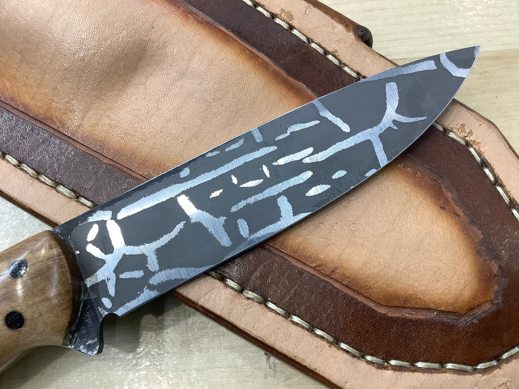 American Heritage Utility CPM154 with Handmade Leather Sheath