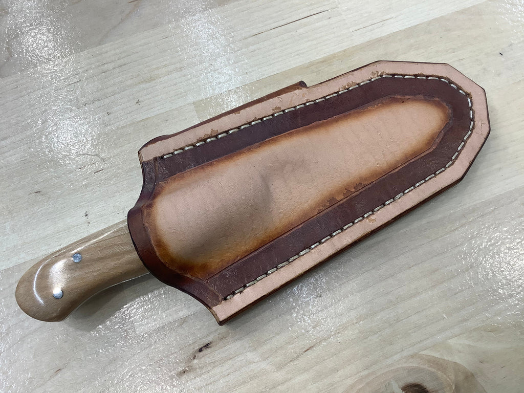 American Heritage Utility CPM154 with Handmade Leather Sheath