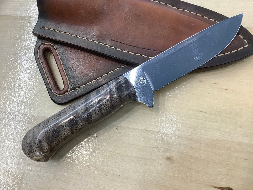 American Heritage Utility Every Day Carry with Handmade Leather Sheath