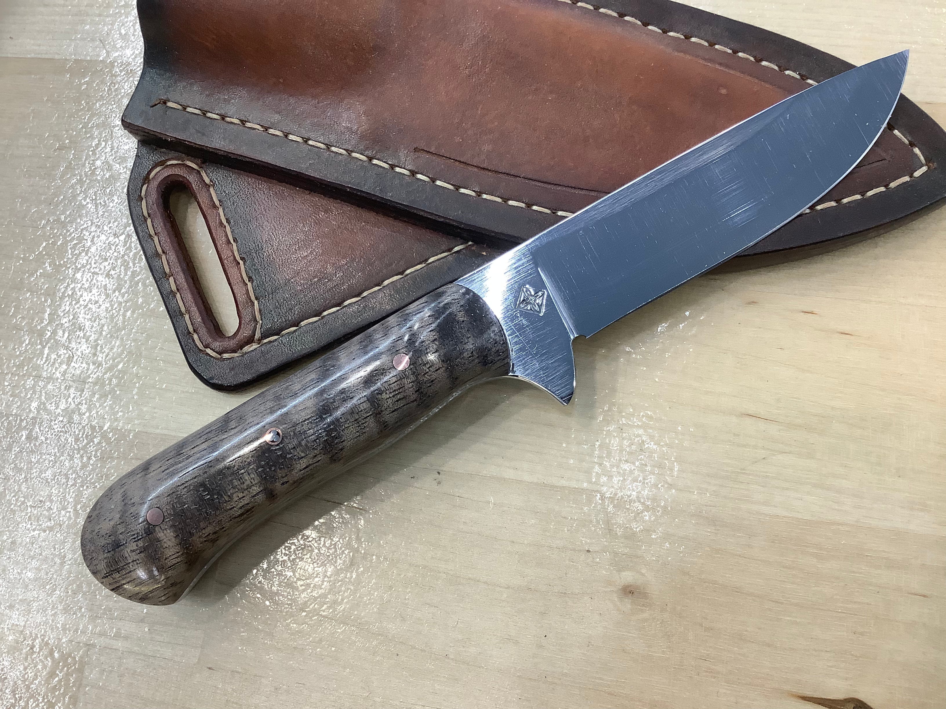 American Heritage Utility Every Day Carry with Handmade Leather Sheath