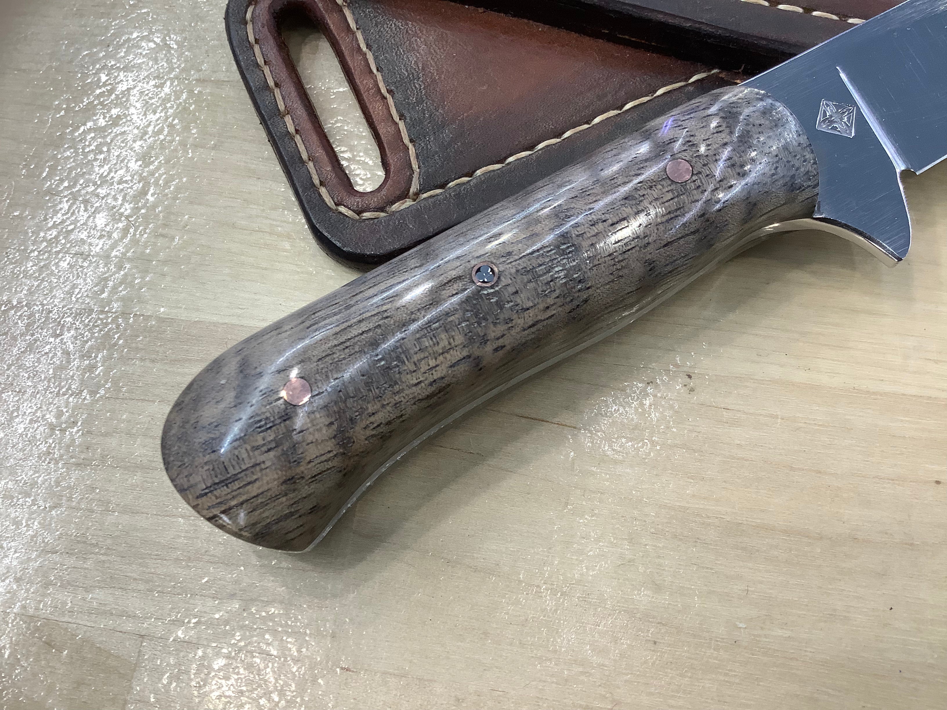 American Heritage Utility Every Day Carry with Handmade Leather Sheath