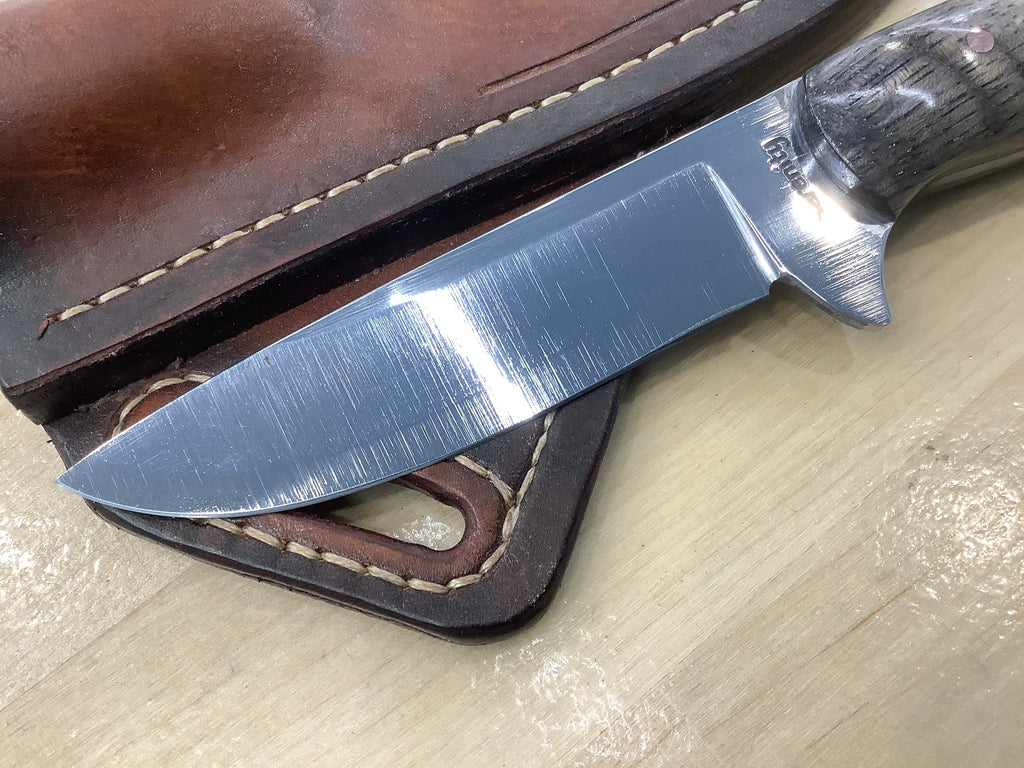 American Heritage Utility Every Day Carry with Handmade Leather Sheath