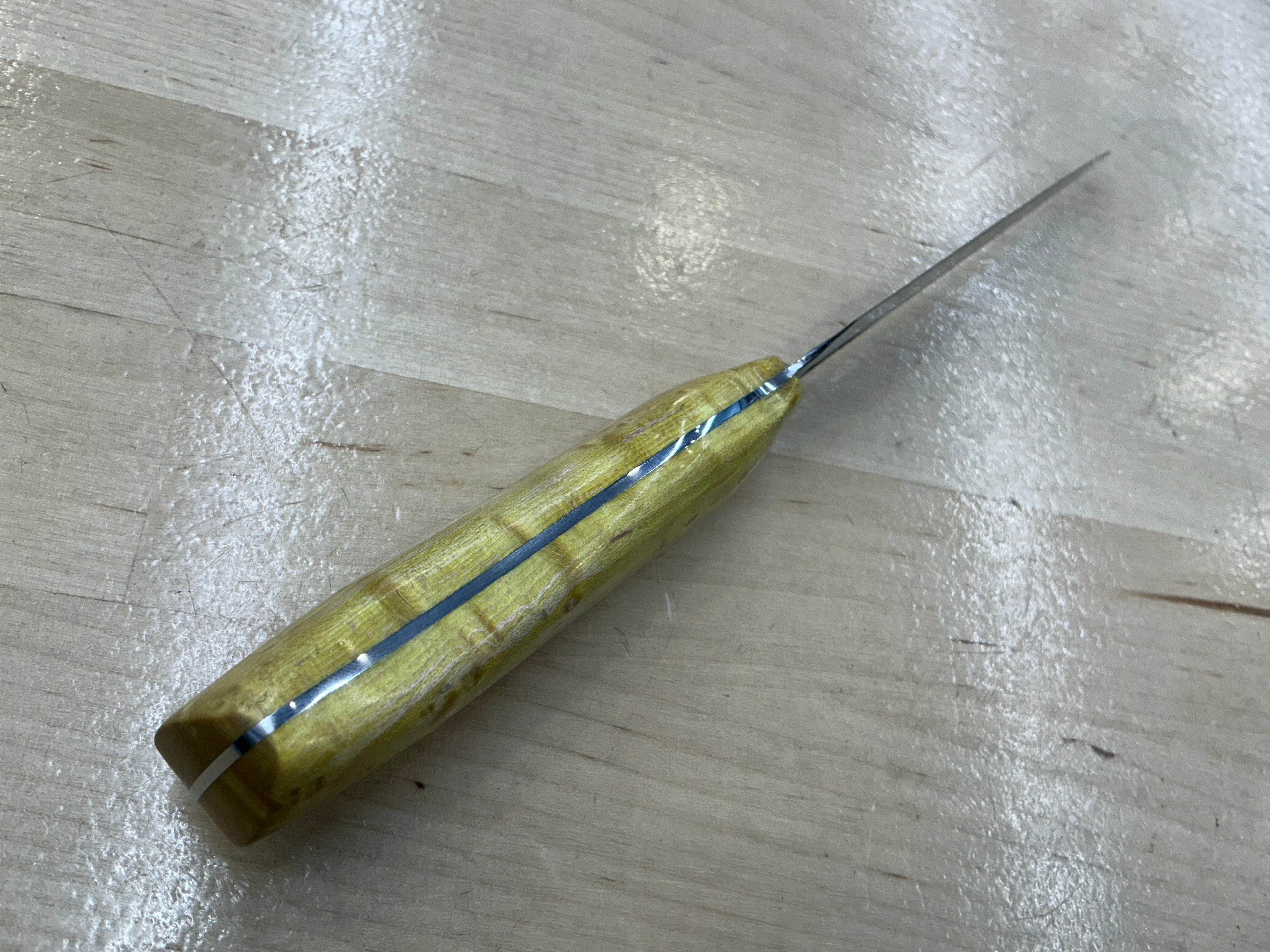 Small Boning Knife - Z-FiNite - Yellow Birch Handle