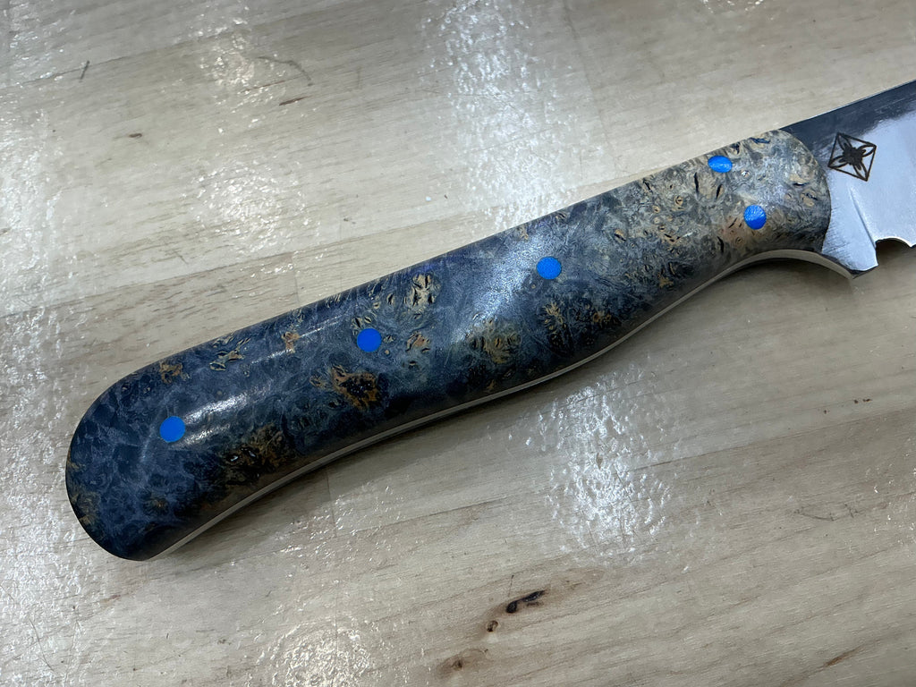 OG Lady’s Paring Knife - CPM154 - Blue Redwood Burl Wood Handle