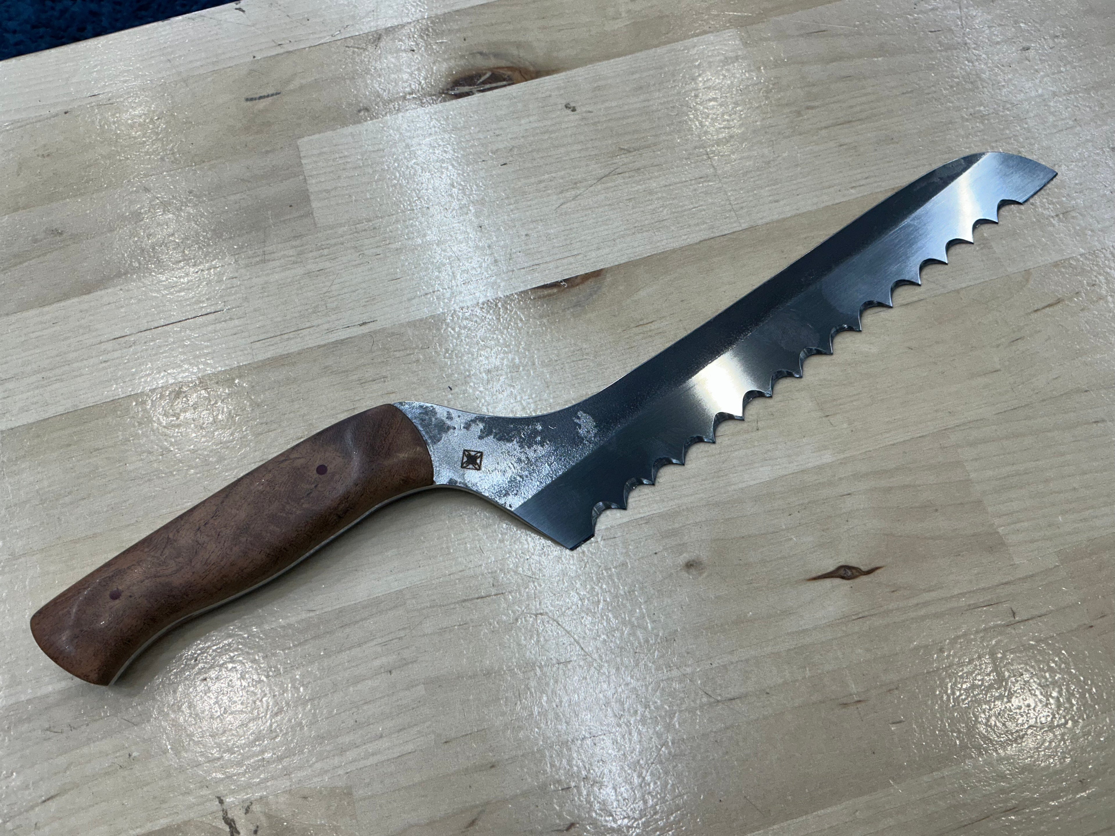 Short Bread Knife - CPM154 - Mesquite Handle