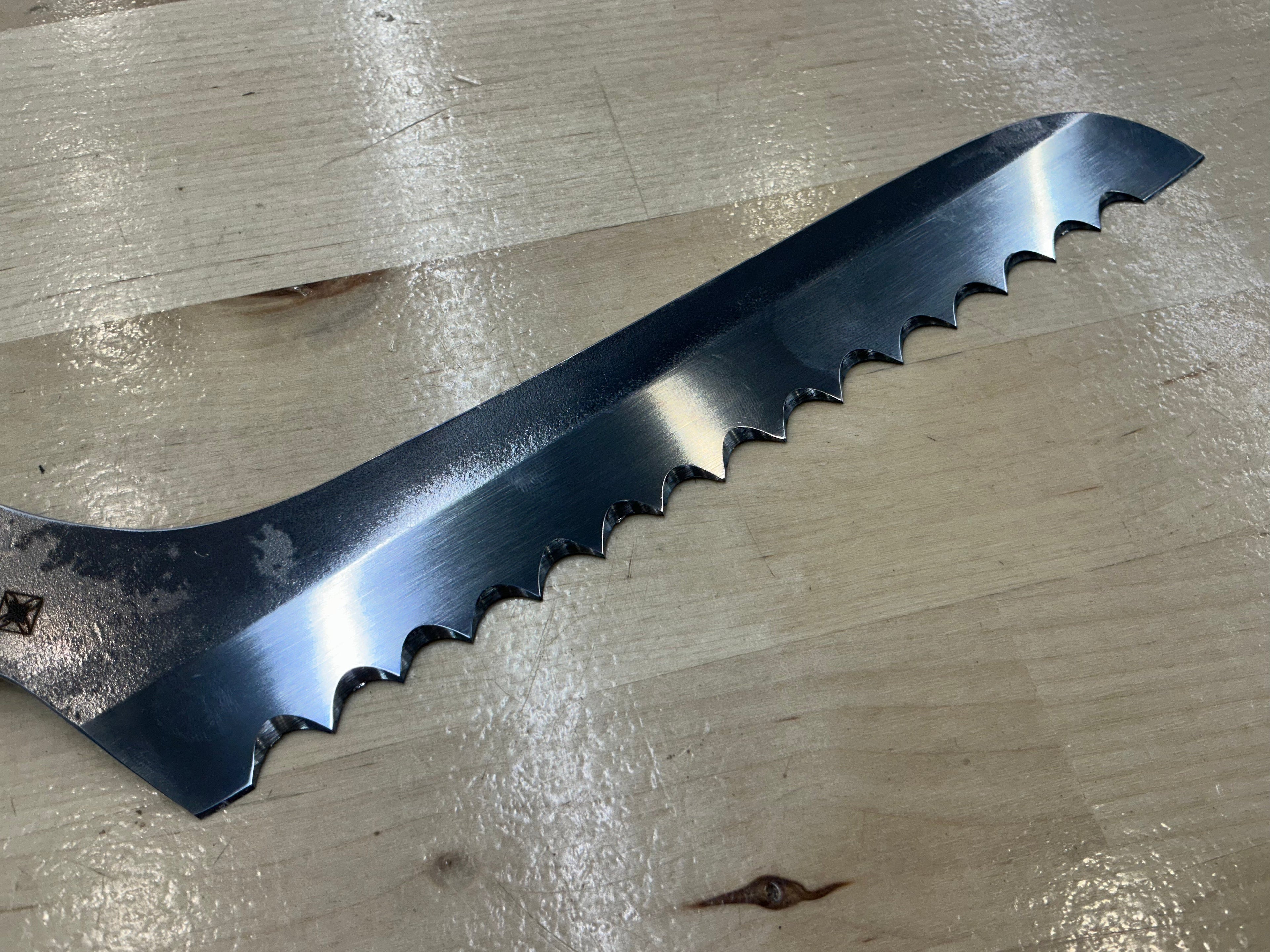Short Bread Knife - CPM154 - Mesquite Handle