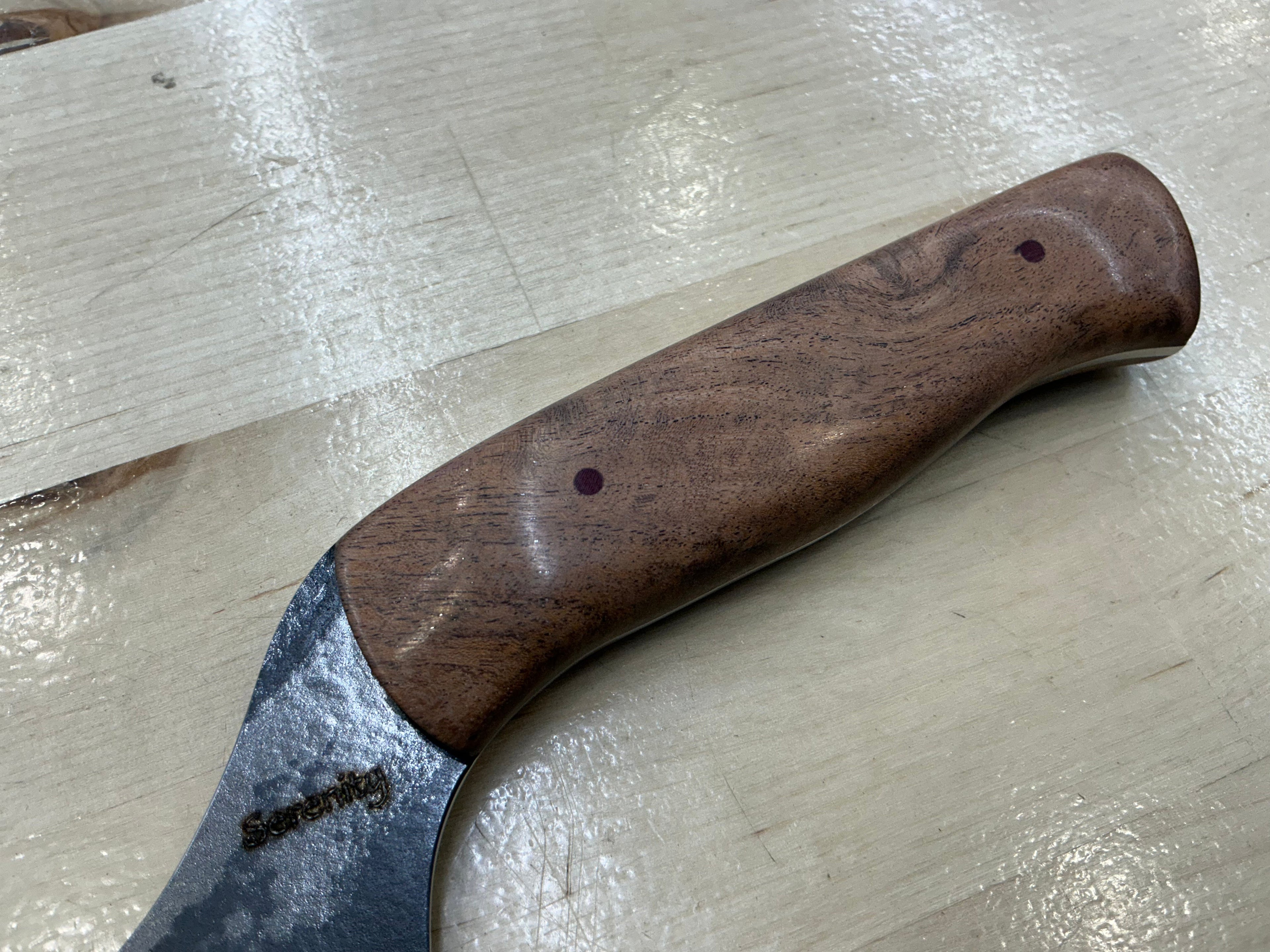 Short Bread Knife - CPM154 - Mesquite Handle
